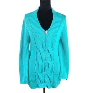 𝅺PURE HANDKNIT CHUNKY COTTON SWEATER M/L